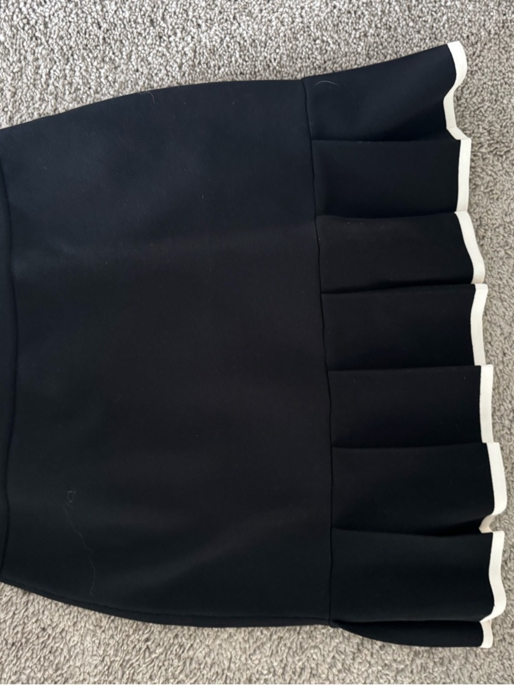 Sincerely Jules Black Mini Skirt with White Edge